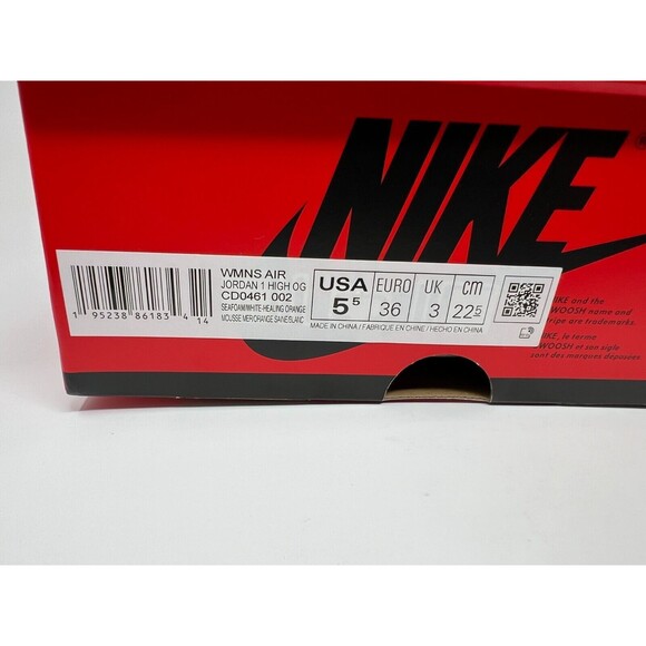 Nike Air Jordan 1 High OG WMNS Seafoam Shoes CD0461-002 Women's Size 5.5 - Picture 8 of 8